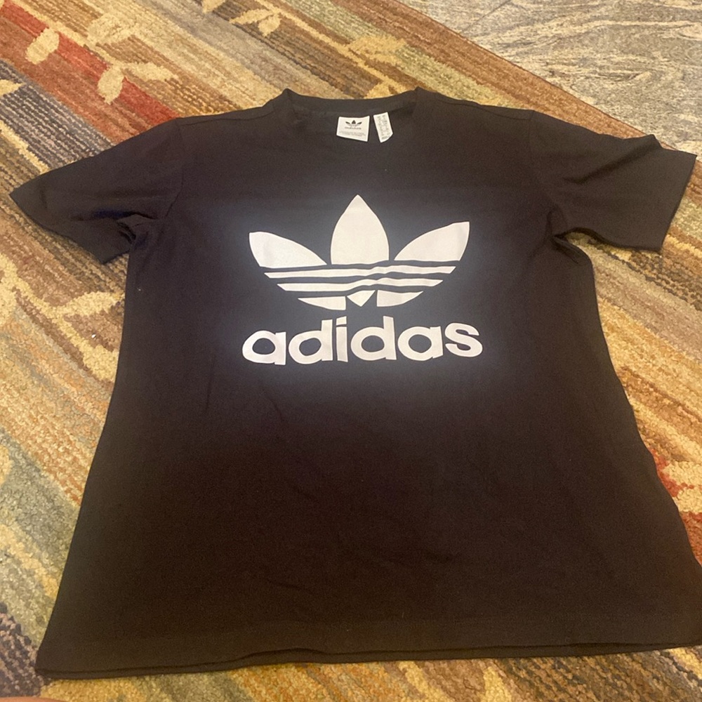 Adidas black logo t-shirt